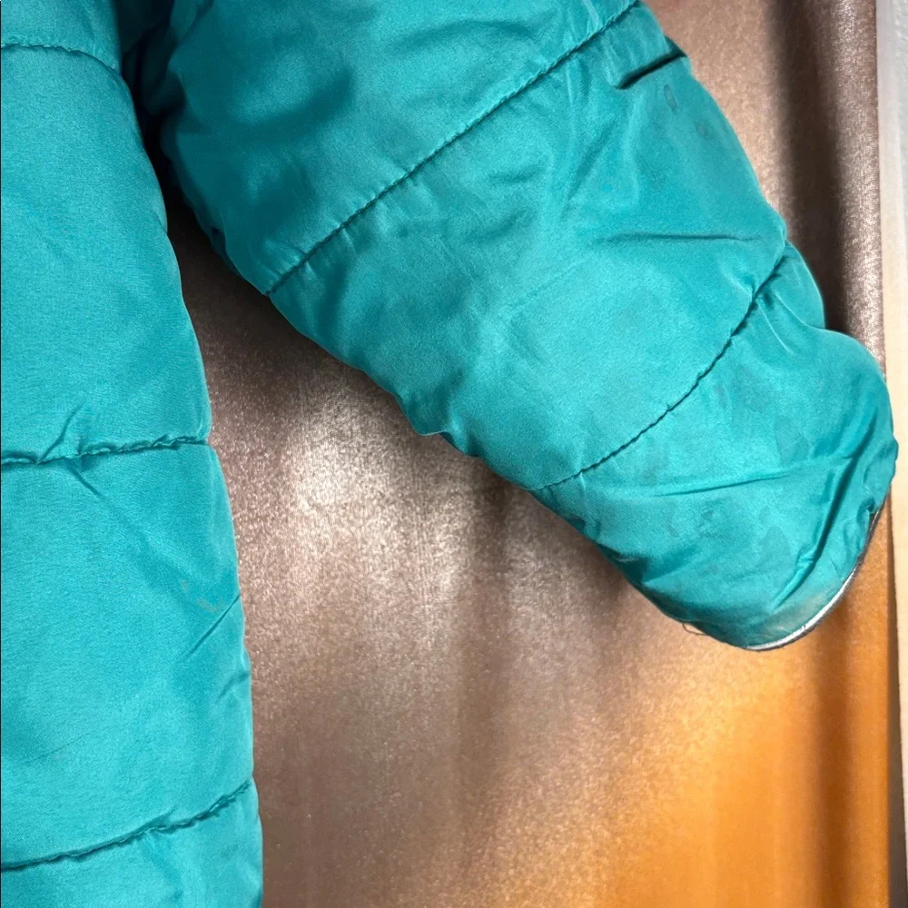 OshKosh B'gosh Turquoise Puffer Jacket kids‎ unlaundered six 7 bag b59